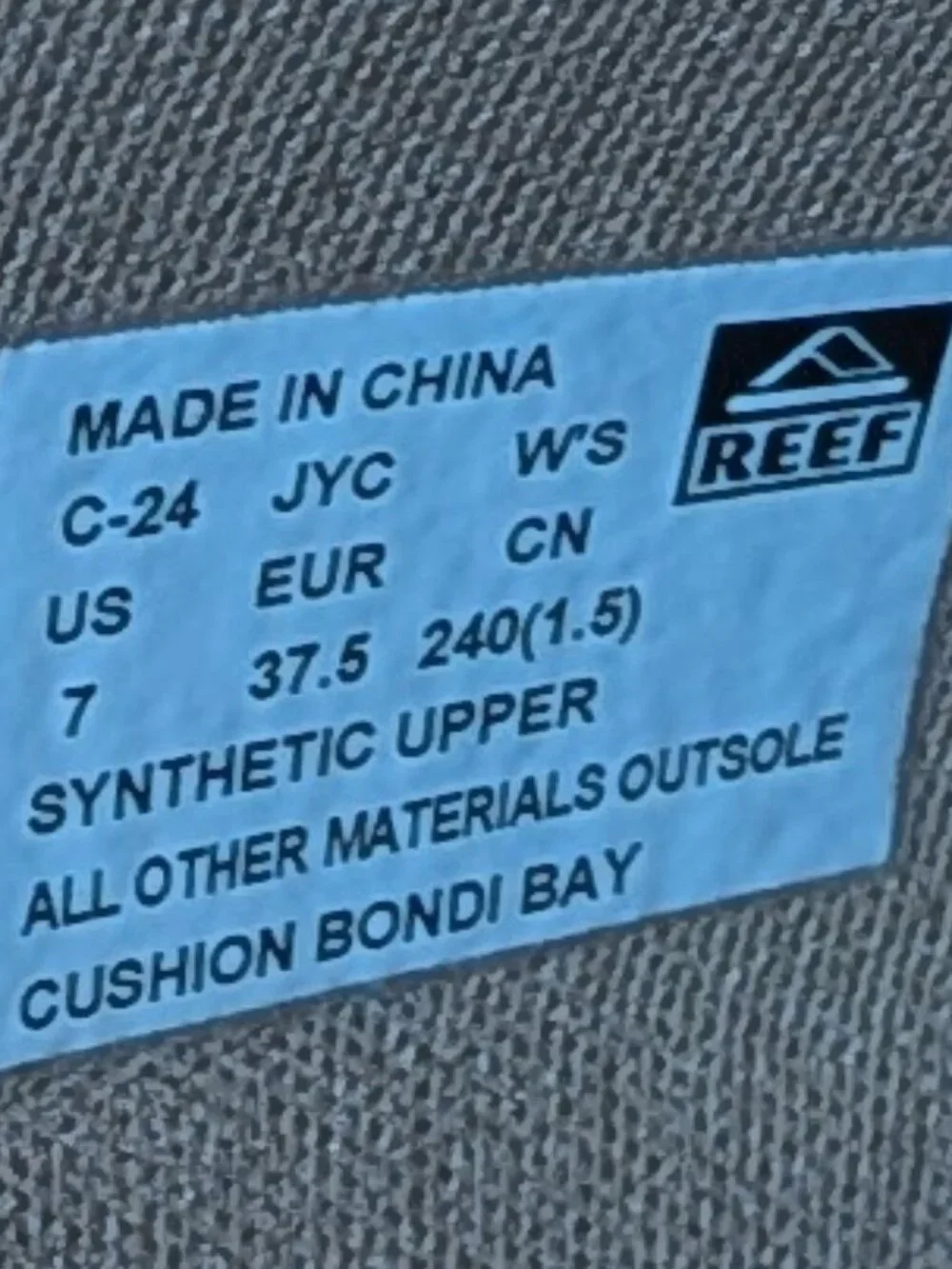 Reef these are